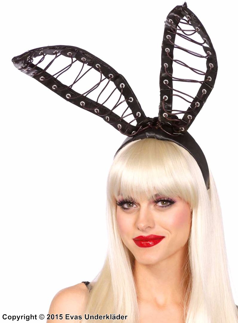 Bunny (woman), costume headband, lacing, ears